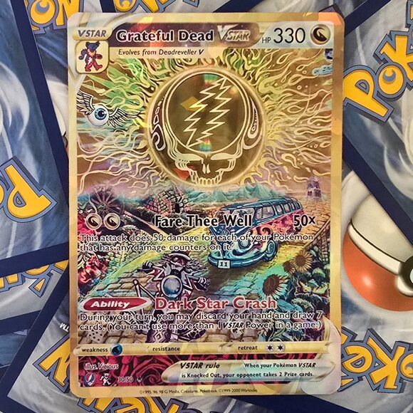 Grateful dead Vstar Pokemon Card - Fare Thee Well - Picture 1 of 8